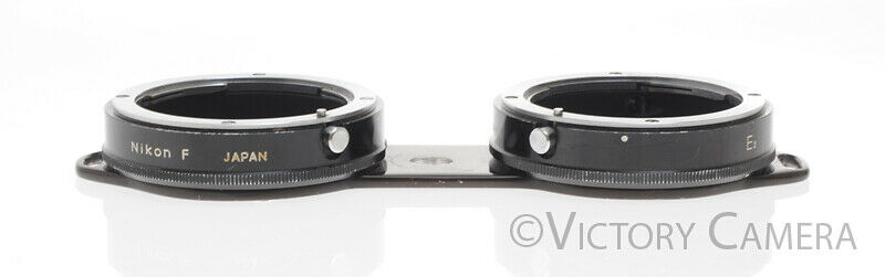 Nikon E2 Mount Two F Lenses to Bottom of Camera Homemade Adapter [EXC-] - Victory Camera