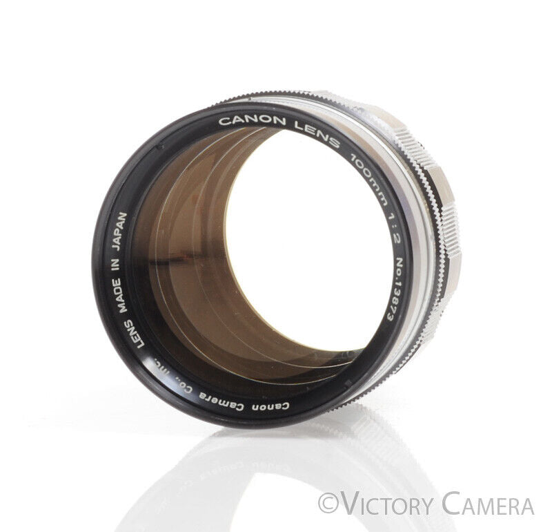 Canon LTM Leica Mount 100mm F2 Black Lens - Victory Camera