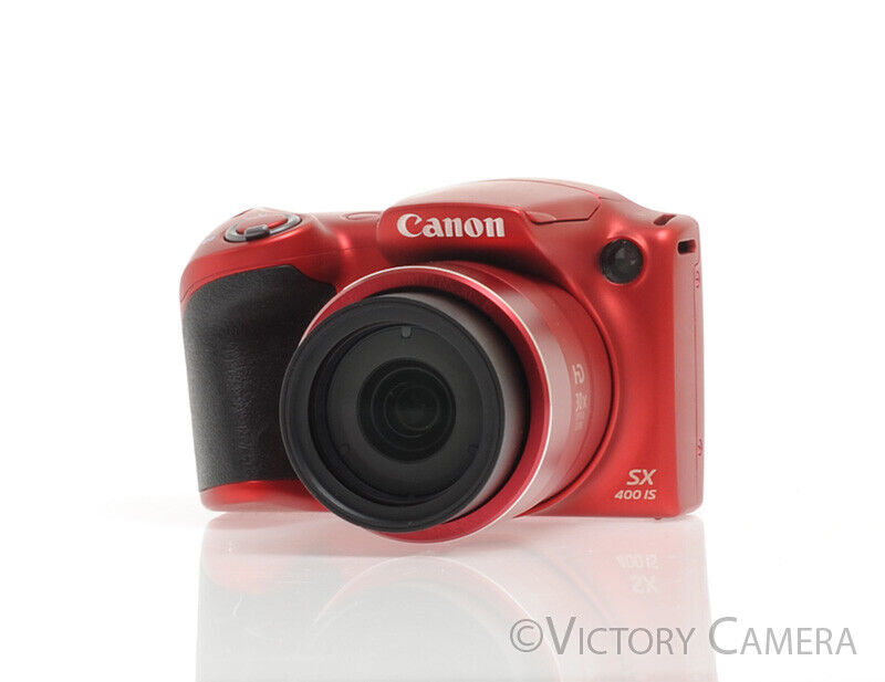 Canon PowerShot SX 400 IS SX400IS Red 16MP Digital Camera -Very Clean-