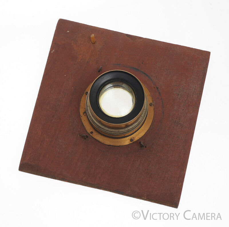 Gundlach Turner Reich 14&quot; Brass Lens w/ Packard Shutter [Good] - Victory Camera