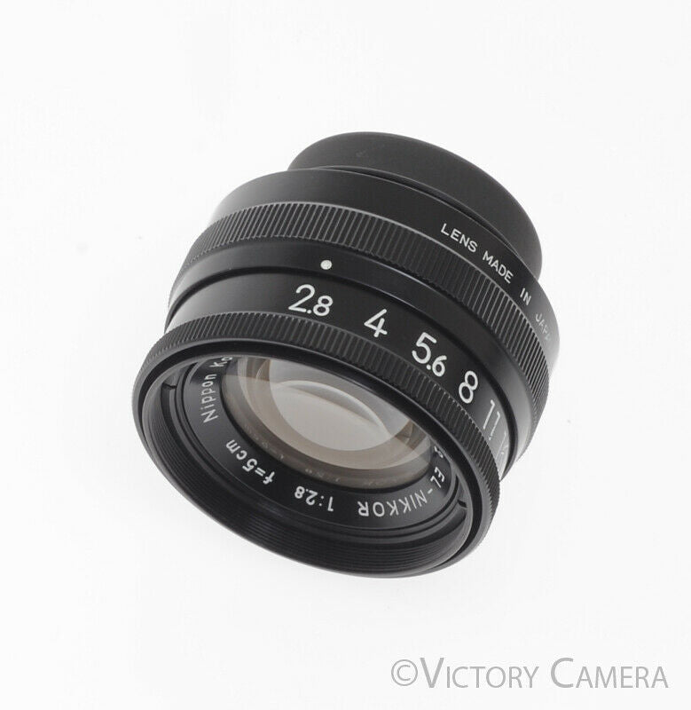 Rare Nippon Kogaku (Nikon) EL-Nikkor 5cm (50mm) f2.8 Enlarging Lens -Mint- [MINT-] - Victory Camera