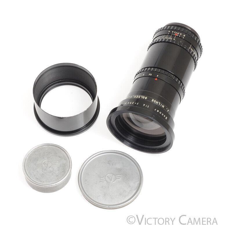 Hasselblad 250mm f4 Sonnar Zeiss Opton T Lens for 1000F / 1600F w/ Case -Clean- - Victory Camera