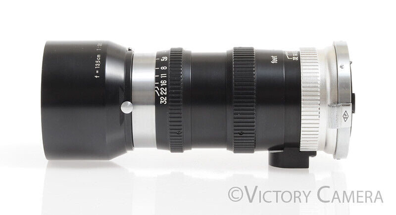 Nikon Nikkor-Q 13.5cm 135mm F3.5 S Mount Black Rangefinder Lens w/ Case