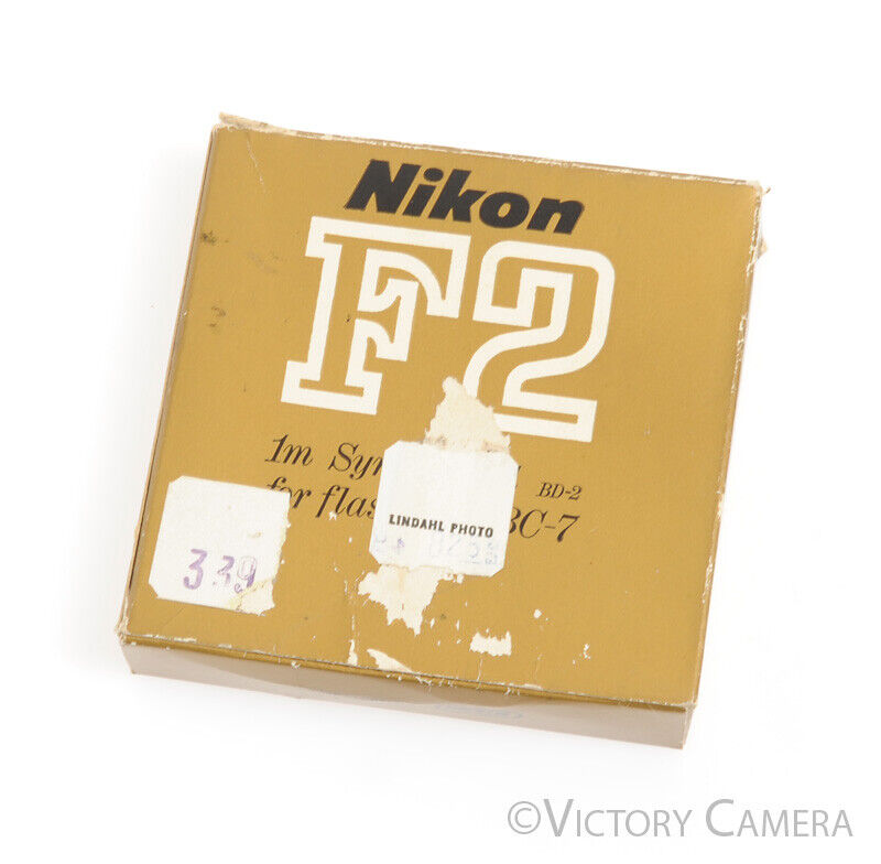 Nikon BD-2 BD2 1 Meter Sync Cable for BC-7 Flash Unit -Mint in Box-