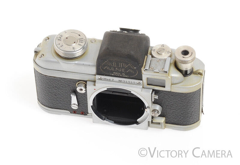 Alpa Alnea Mod. 7 Chrome 35mm Rangefinder Camera Body -As is, Parts/Repair- - Victory Camera
