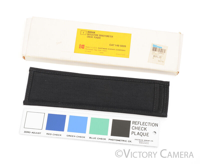 Kodak Genuine Reflection Densitometer Check Plaque w/ Case -Clean in Box- - Victory Camera