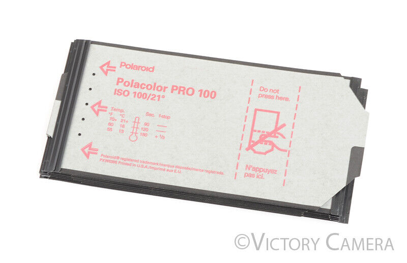 Expired Polaroid T-79 Polacolor Pro 100 4x5 Film 11 Sheets -Expired 11/1996- - Victory Camera
