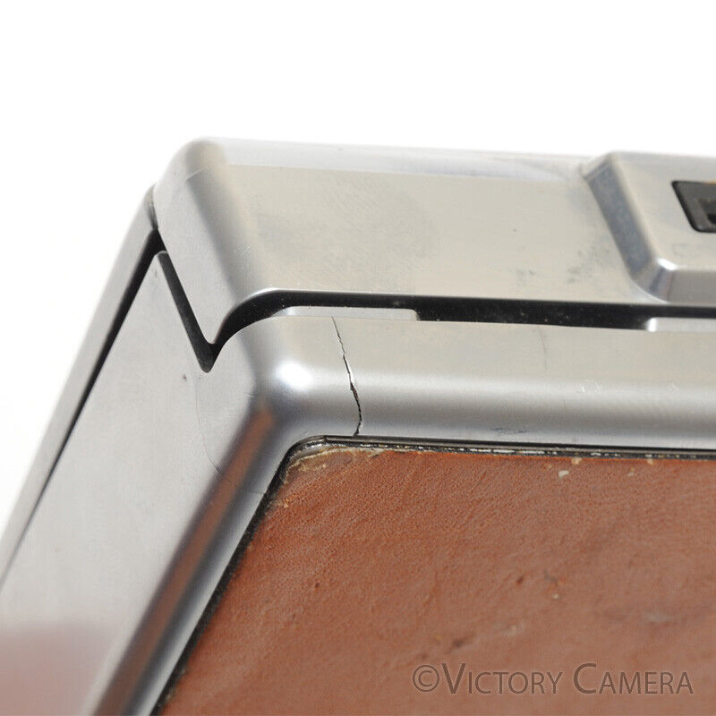 Polaroid SX-70 Land Camera Chrome &amp; Leather Camera -Parts / Repair- [BAR] - Victory Camera