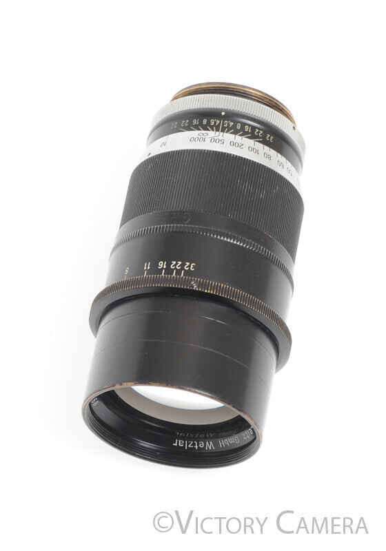 Leica 20cm F4.5 Telyt Ernst Leitz Wetzlar 200mm LTM Screw Mount Lens [EXC-] - Victory Camera