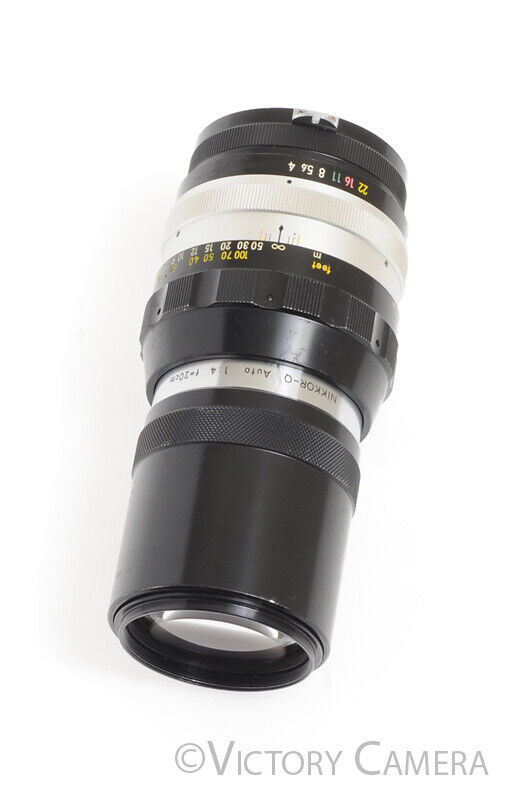 Nikon Nikkor-Q 20cm 200mm f4 Photomic non-AI Prime Lens - Victory Camera