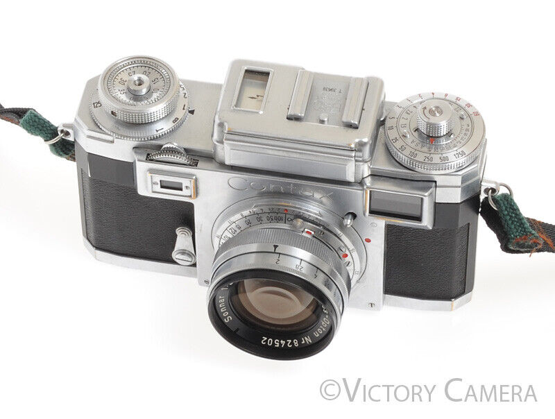Contax IIIa 35mm Rangefinder Camera w/ 50mm f2 T Sonnar Lens -No Meter- - Victory Camera