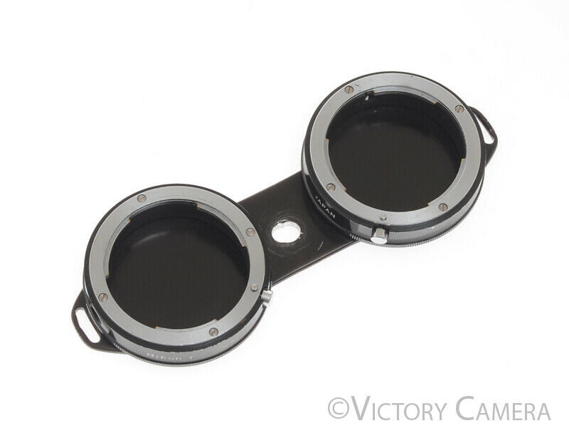 Nikon E2 Mount Two F Lenses to Bottom of Camera Homemade Adapter [EXC-] - Victory Camera