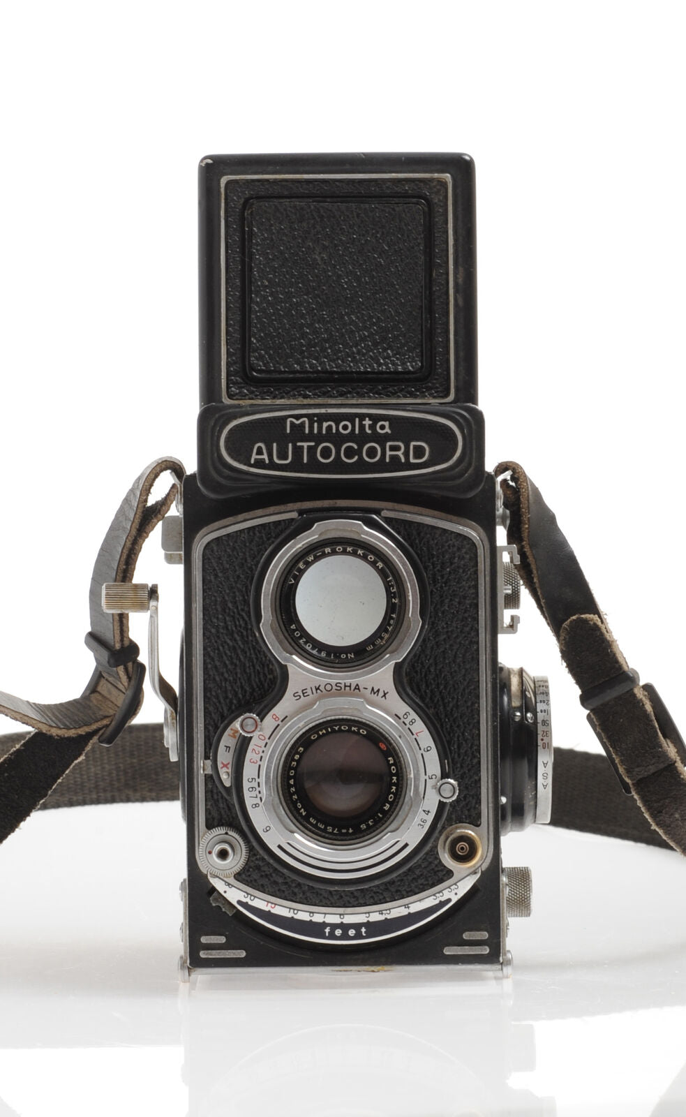 Minolta Autocord Export Medium Format TLR w/ Rokkor 75mm f3.5 Lens -No Meter-