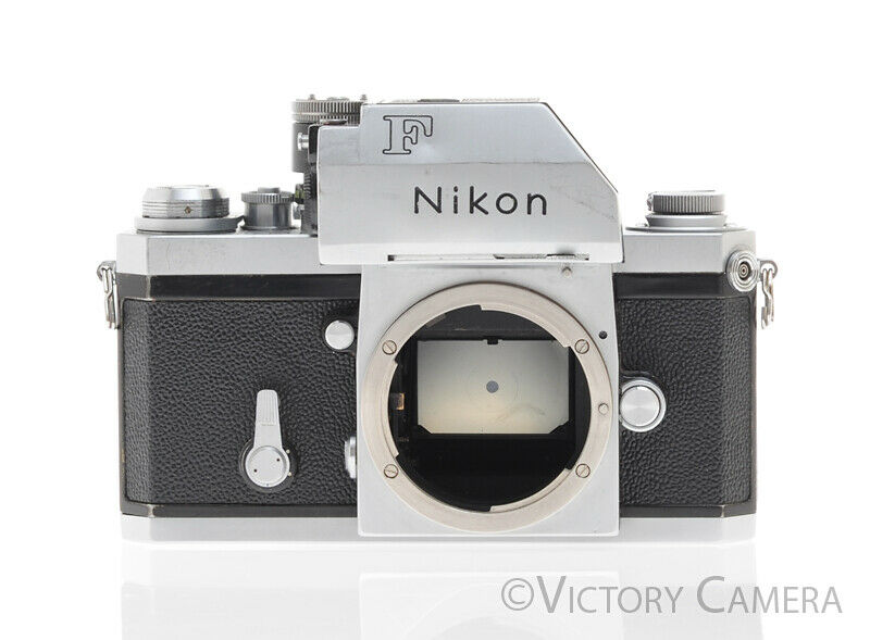 Nikon F Chrome 35mm Camera Body w/ Photomic Prism -New Seals-