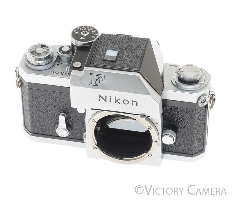 Nikon F Chrome 35mm Camera Body w/ Photomic Prism -New Seals- - Victory Camera