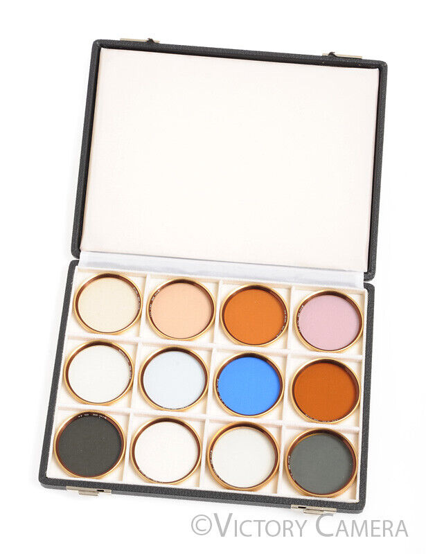 Rare Gold B+W 12 Filter Presentation Set in Box ND, Softar UV etc. [EXC+] - Victory Camera