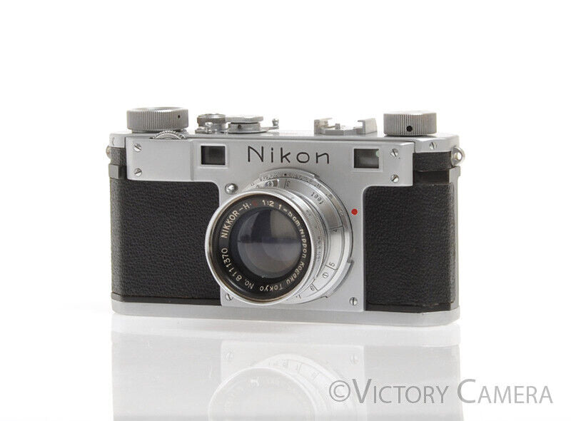 Nikon M Unsynched Rangefinder Camera w/ Collapsible 5cm F2 Nikkor-H.C. -Clean-