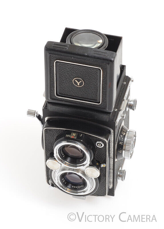Yashica Yashica-Mat TLR Camera w/ 80mm f3.5 Lens -Haze, Fungus- [AS-IS] - Victory Camera