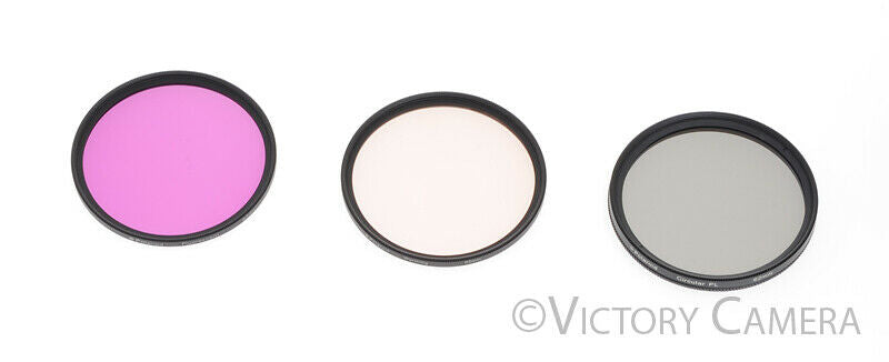 Polaroid 62mm Creative Filter Kit (Polarizer, Warming, Fluorescent) -Mint- [MINT-] - Victory Camera
