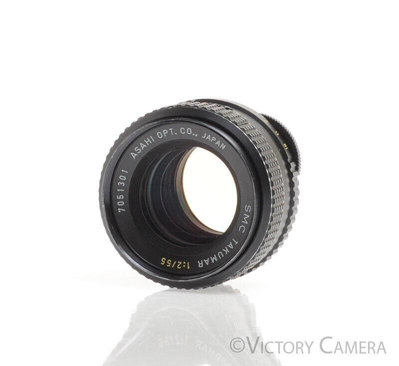 Rare Pentax SMC Takumar 55mm F2.0 M42 Screw Mount Prime Lens -Clean-
