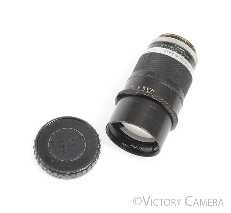 Leica 20cm F4.5 Telyt Ernst Leitz Wetzlar 200mm LTM Screw Mount Lens - Victory Camera