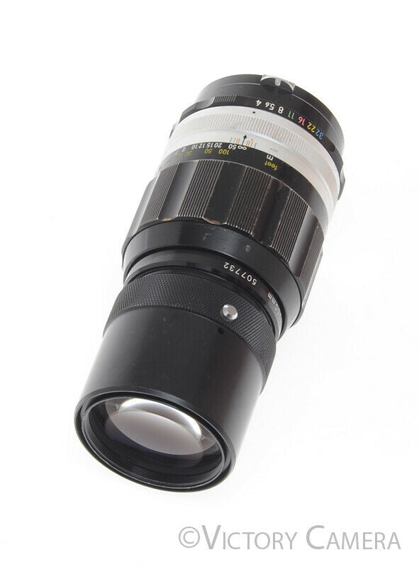 Nikon Nikkor-Q 20cm 200mm f4 Photomic non-AI Lens -Clean-