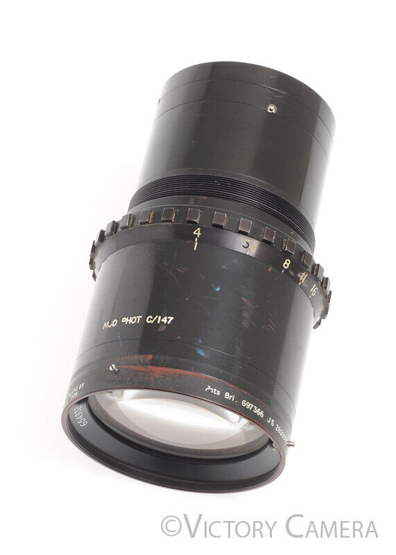 Rank Taylor Hobson 12" f4 British Anastigmat Aerial Prime Lens -Read, Fungus- - Victory Camera