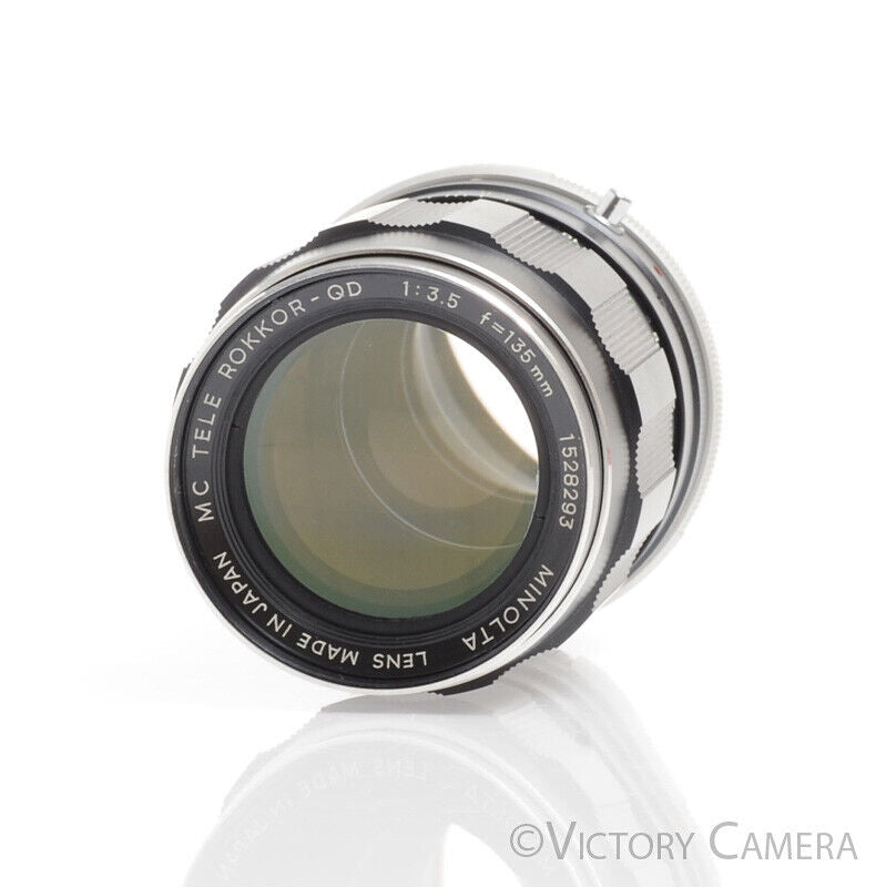 Minolta MC Tele Rokkor-QD 135mm f3.5 Telephoto Prime Lens -Minor Coating Wear- - Victory Camera