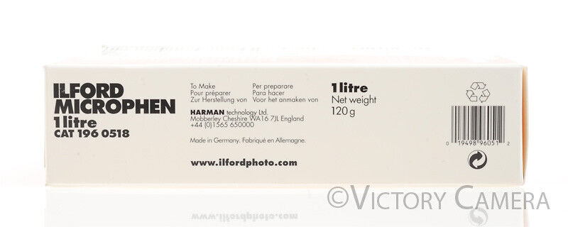 1L Powdered Ilford Microphen Black and White Film Developer