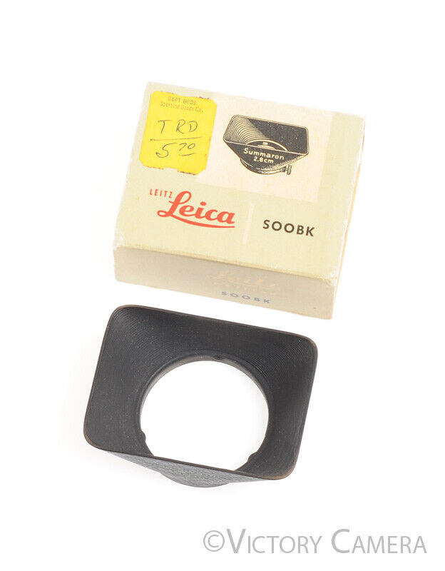 Leitz Leica SOOBK 12500 Summaron 2.8cm Black Clamp On Lens Hood -Mint in Box-