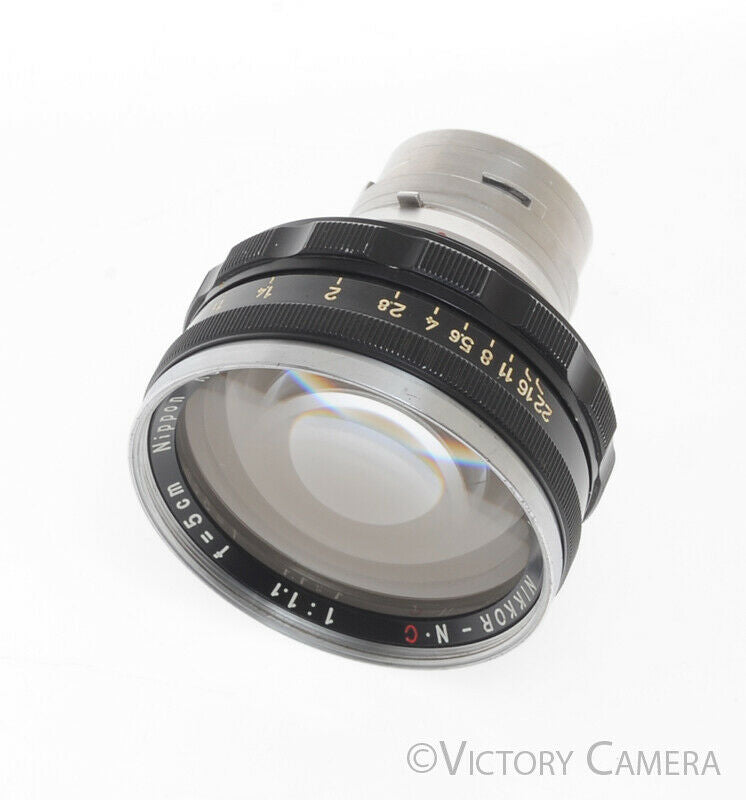 Nikkor-N.C 5cm f1.1 S Mount Rangefinder Lens (read) - Victory Camera