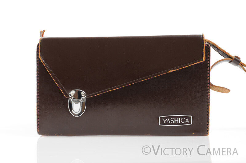 Yashica 635 Rare TLR Genuine Leather Carrying Case System Case Red Interior - Victory Camera