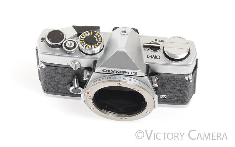 Olympus OM-1 MD Chrome Film Camera Body -Bargain, No Meter-