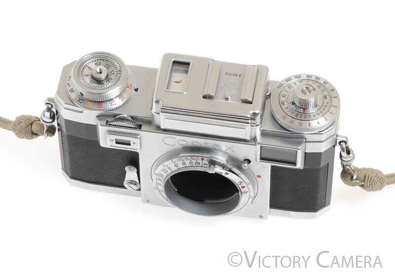 Contax IIIa Rangefinder Color Dial Camera -Very Clean but Jammed-