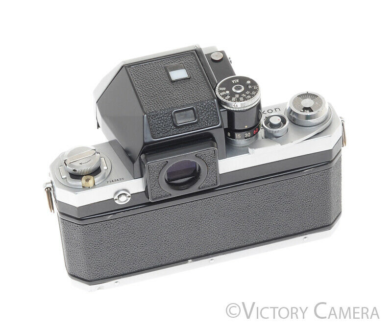 Nikon F Chrome 35mm Camera Body w/ Photomic Prism -New Seals-