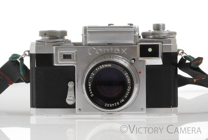 Contax IIIa 35mm Rangefinder Camera w/ 50mm f2 T Sonnar Lens -No Meter