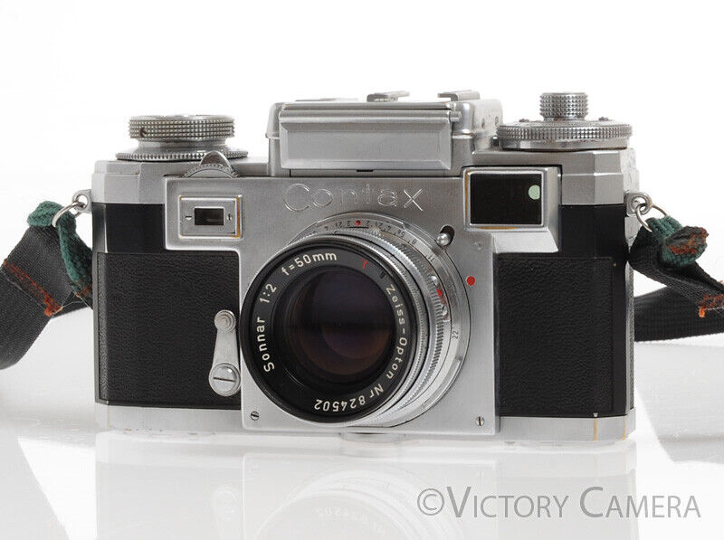 Contax IIIa 35mm Rangefinder Camera w/ 50mm f2 T Sonnar Lens -No Meter