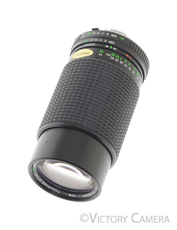 Tou/Five Star 75-200mm f4.5 Macro Telephoto Zoom Lens for Minolta