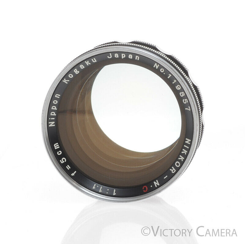Nikkor-N.C 5cm f1.1 S Mount Rangefinder Lens (read)