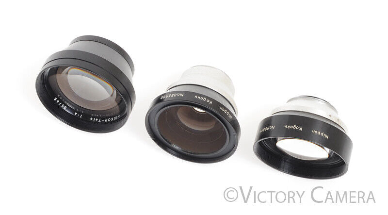 Nikon Nikkorex F / Auto 35 35mm Conversion Lens Set -Read-