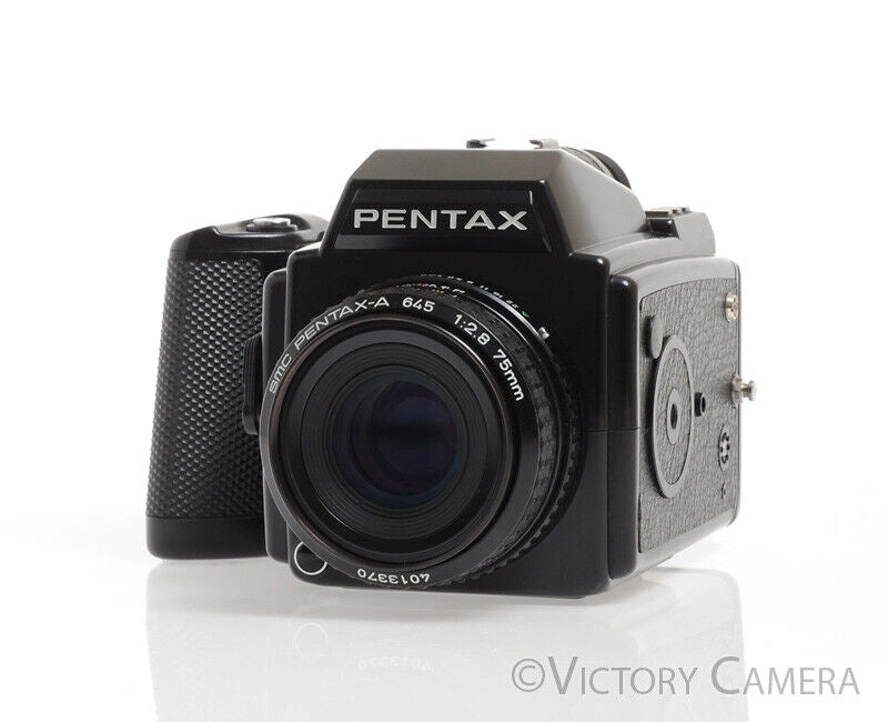 Pentax 645 6x4.5 Medium Format Camera w/ 75mm f2.8 Lens & 120 Back - Victory Camera