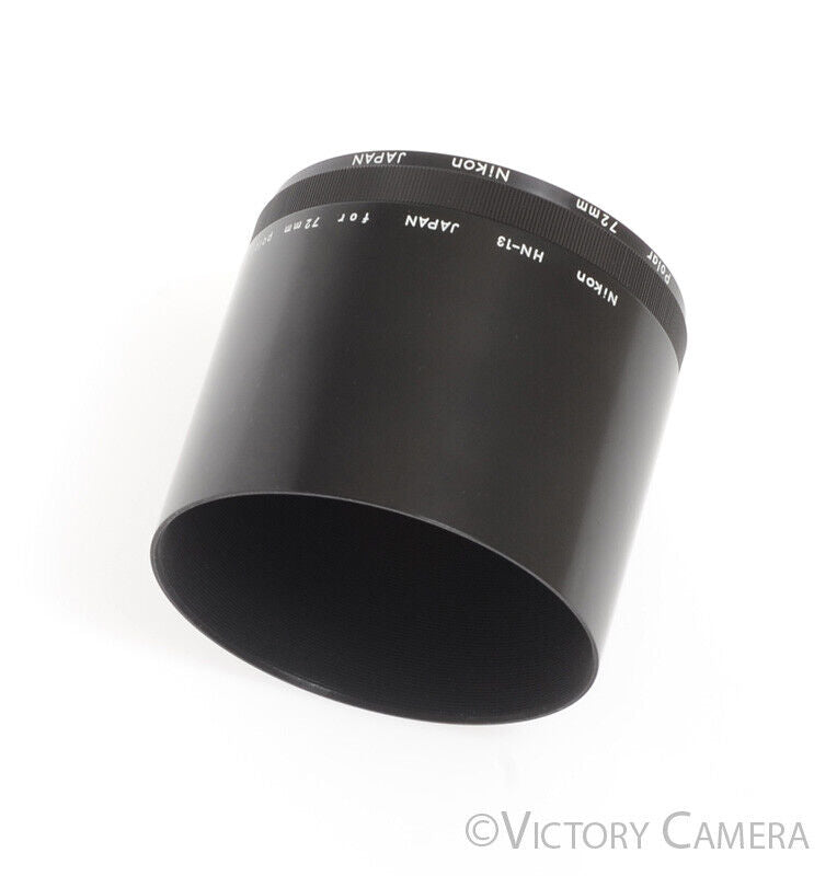 Nikon 72mm Polar Circular Polarizing Filter w/ HN-13 Matched Lens Shade / Hood