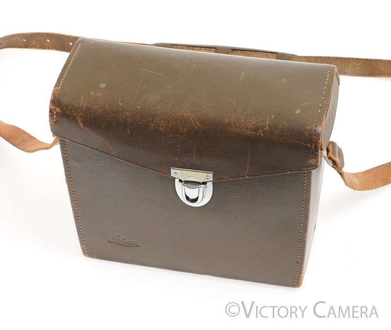 Leica M Vintage Camera System Brown / Green Case (~8&quot; x 7&quot; x 3.5&quot;) - Victory Camera