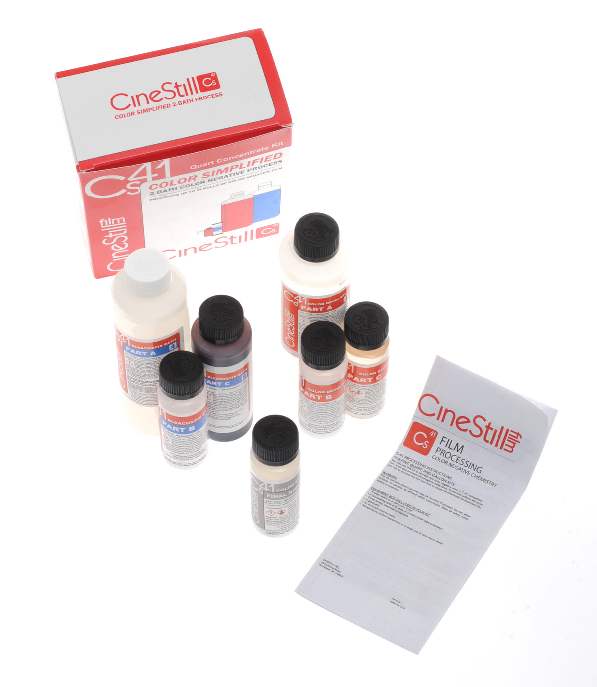 CineStill Cs41 Color Simplified Liquid Developing Quart Kit