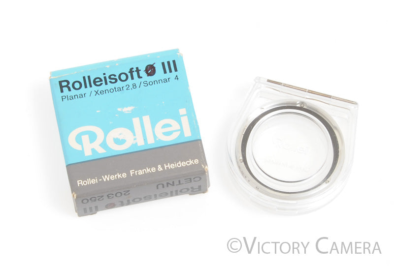 Rollei Rolleisoft 1 Bay III Bay 3 Soft Focus Filter in Case -Clean-