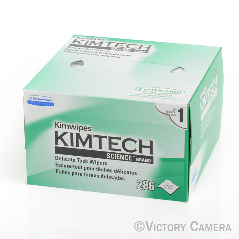 Kimwipes 4.5 x 8.5" (280 Count) Camera Lens Cleaning Wipes - Victory Camera